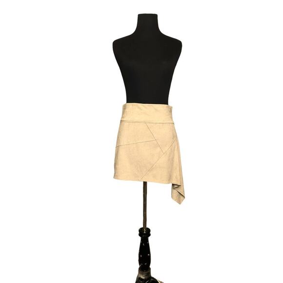 Liberty Garden for Free People beige cream pull on mini skirt size XS - Picture 8 of 8